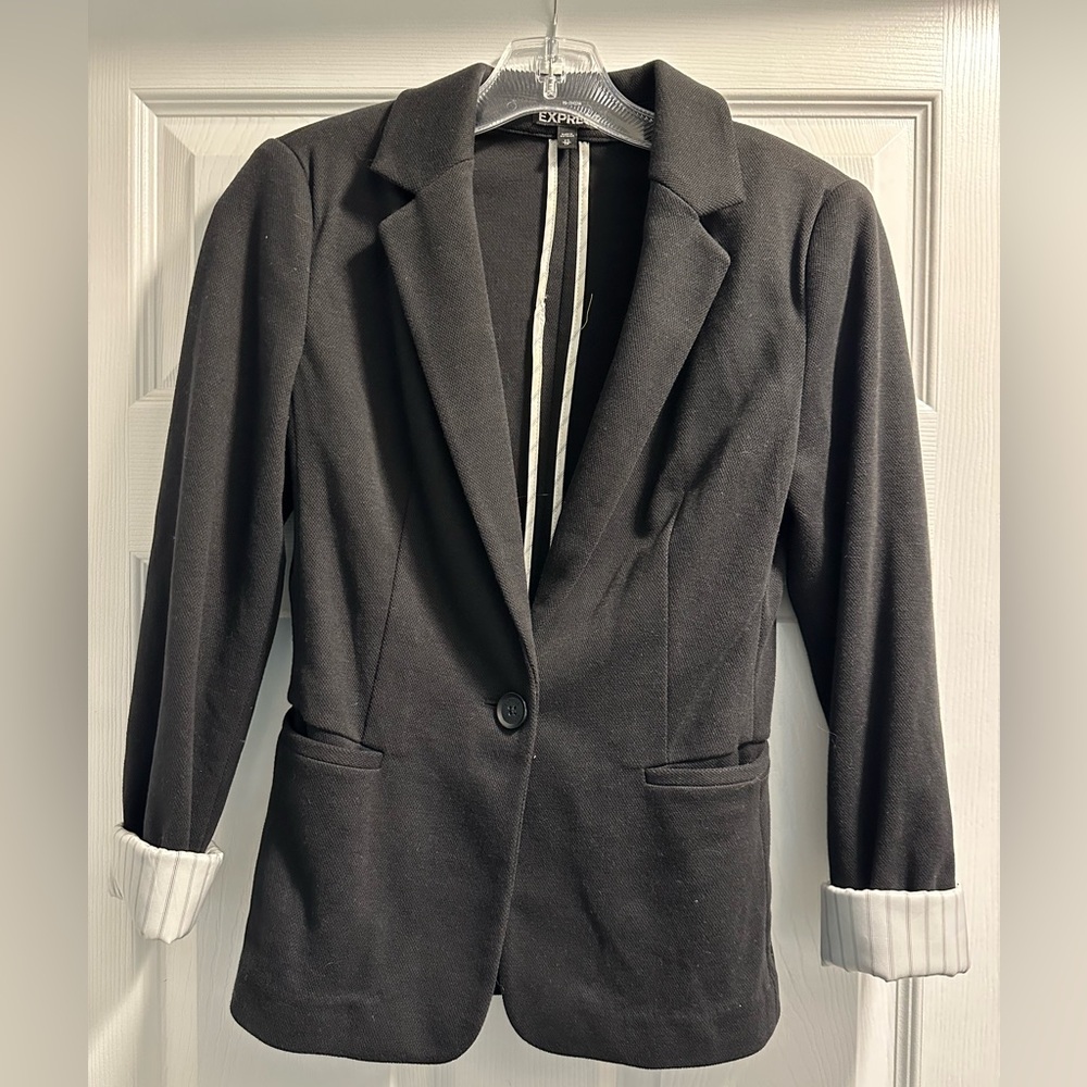 Express Women's Charcoal Blazer